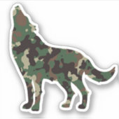 Wolf Camo Sticker (Voorkant)