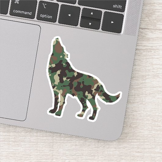 Wolf Camo Sticker (Detail)