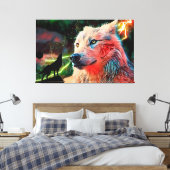 Wolf Canvas Afdruk (Insitu (Slaapkamer))