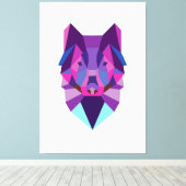 Wolf Canvas Afdruk (Insitu (Houten vloer))