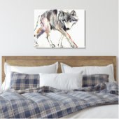 Wolf Canvas Afdruk (Insitu (Slaapkamer))