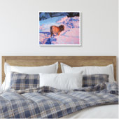 Wolf Canvas Afdruk (Insitu (Slaapkamer))