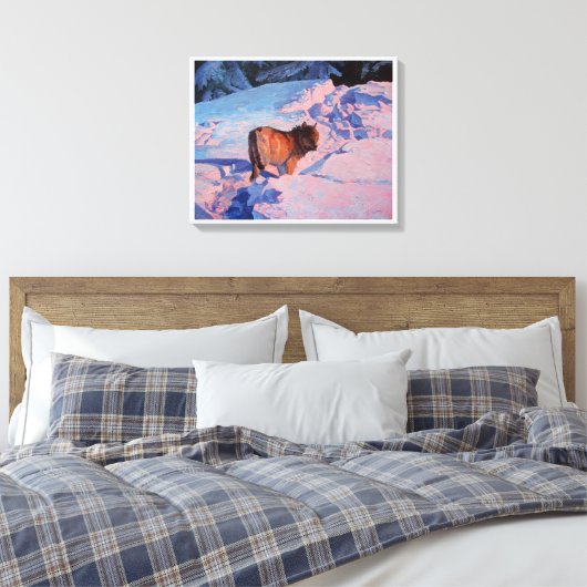 Wolf Canvas Afdruk (Insitu (Slaapkamer))