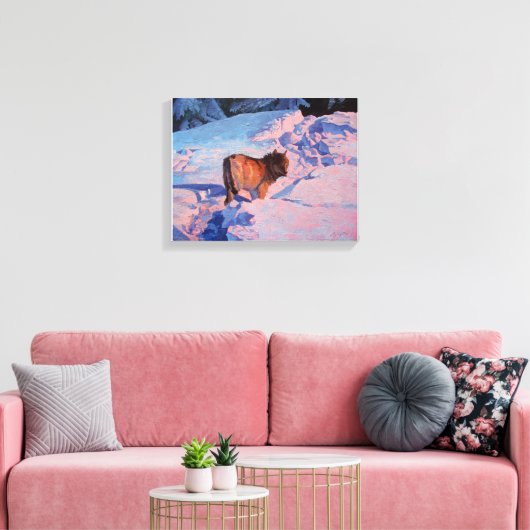 Wolf Canvas Afdruk (Insitu (Woonkamer))