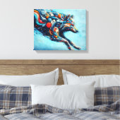 Wolf Canvas Afdruk (Insitu (Slaapkamer))