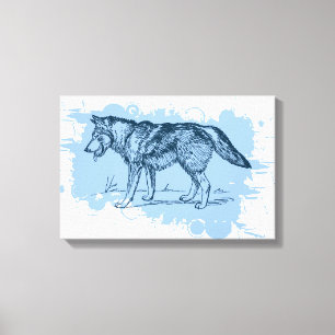 Wolf Canvas Afdruk