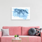 Wolf Canvas Afdruk (Insitu (Woonkamer))
