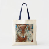 Wolf Canvas tas (Voorkant)