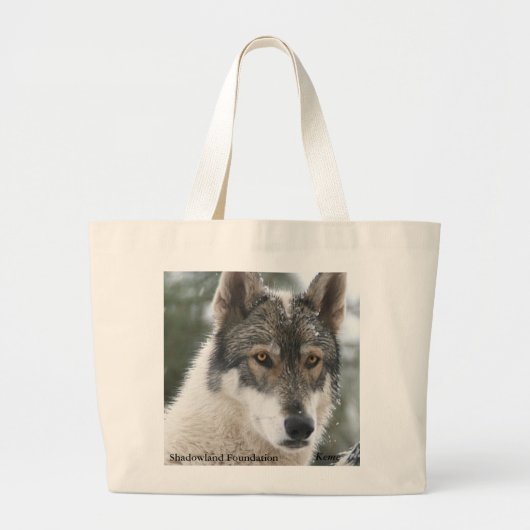 Wolf Canvas tas (Voorkant)