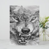 Wolf Canvas | Uniek cadeauidee (Staand voorkant)