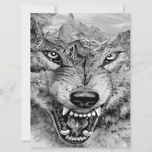 Wolf Canvas | Uniek cadeauidee (Achterkant)