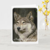 Wolf Card Kaart (Gele Bloem)