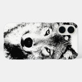 Wolf Case-Mate iPhone Case (Achterkant (horizontaal))