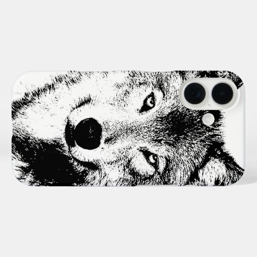 Wolf Case-Mate iPhone Case (Achterkant (horizontaal))