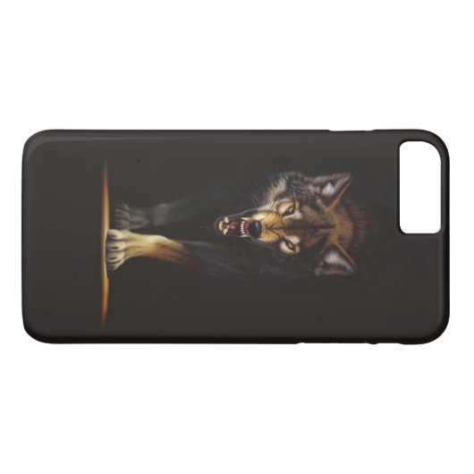 wolf Case-Mate iPhone case (Achterkant (Horizontaal))