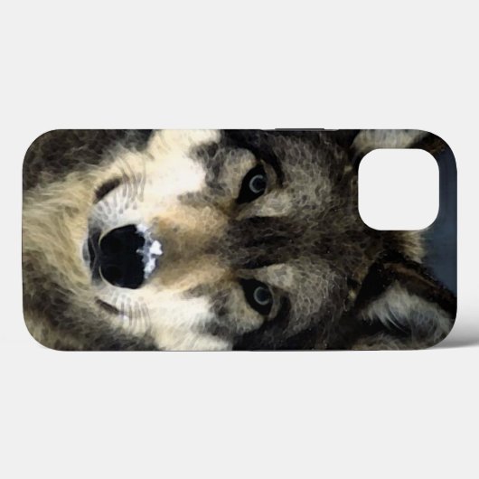 Wolf Case-Mate iPhone Case (Achterkant (horizontaal))