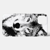 Wolf Case-Mate iPhone Case (Achterkant (horizontaal))