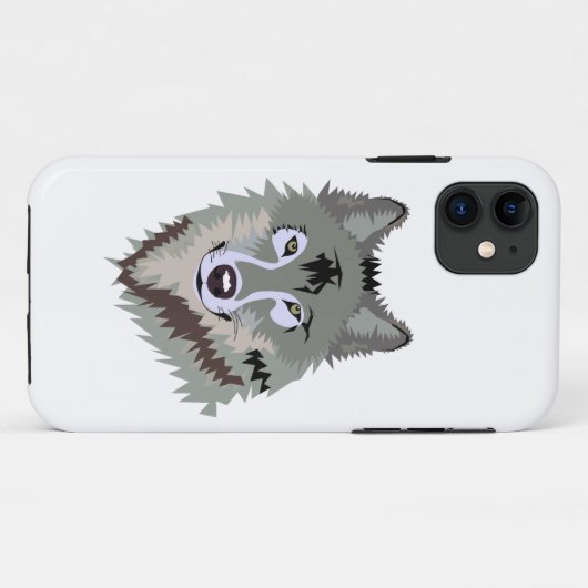 wolf Case-Mate iPhone case (Achterkant (horizontaal))