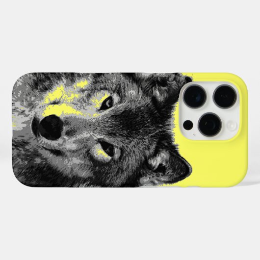 Wolf Case-Mate iPhone Case (Achterkant (horizontaal))