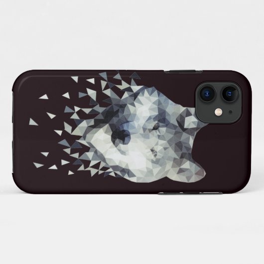 Wolf Case-Mate iPhone Case (Achterkant (horizontaal))