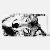 Wolf Case-Mate iPhone Case (Achterkant (horizontaal))