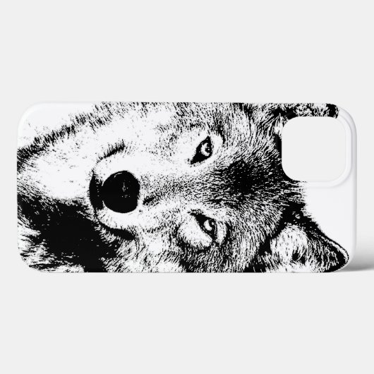 Wolf Case-Mate iPhone Case (Achterkant (horizontaal))