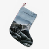 Wolf Castle Guards Kleine Kerstsok (Voorkant (Hangend))