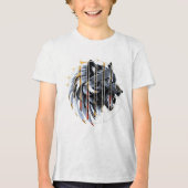 Wolf CBW Tri-Blend Shirt (Voorkant)