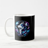 Wolf Celestial Dream Night Howling Moon Funny Wolv Koffiemok (Links)
