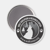 Wolf Center Magnet (Voorkant / Achterkant)