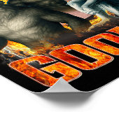 Wolf Certified Gooner Funny Bootleg Meme Dad Papa Poster (Hoek)