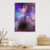 Wolf-Charmer fantasy science fiction print (Keuken)