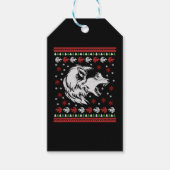 Wolf Christmas Cadeaulabel (Voorkant)