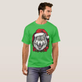 Wolf Christmas familie T-shirt (Voorkant volledig)