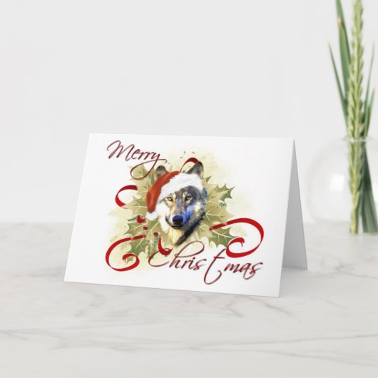 Wolf Christmas Kaarten (Voorkant)