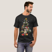 Wolf Christmas Tree X-mas Lover Gift T-shirt (Voorkant volledig)