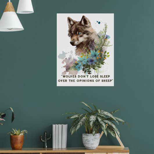 Wolf Citaat Poster (Woonkamer 1)