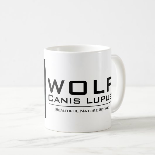 WOLF：Classic Mug Koffiemok (Voorkant rechts)