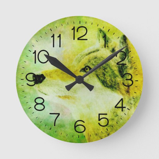 Wolf Clock Ronde Klok (Voorkant)