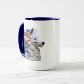 Wolf Coffee Art Mok (Voorkant links)