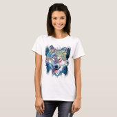 Wolf | Colorful Wolf Drawing | Abstract schilderen T-shirt (Voorkant volledig)