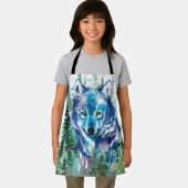 Wolf | Colorful Wolf Drawing | WATERVERF Schort (Insitu)