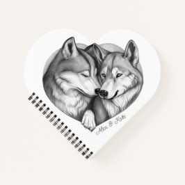 Wolf Couple Notitieboek