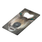 Wolf Creditkaart Flessenopener (Voorkant Gekanteld)