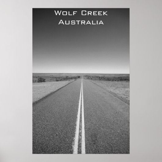 Wolf Creek Australia - Black and White - Poster (Voorkant)