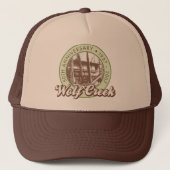Wolf Creek Brown Trucker Hat Trucker Pet (Voorkant)