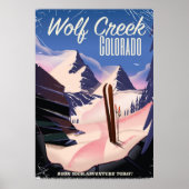 Wolf Creek Colorado Ski poster (Voorkant)