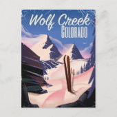 Wolf Creek Colorado Ski poster Briefkaart (Voorkant)