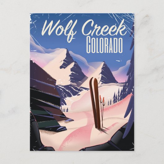 Wolf Creek Colorado Ski poster Briefkaart (Voorkant)
