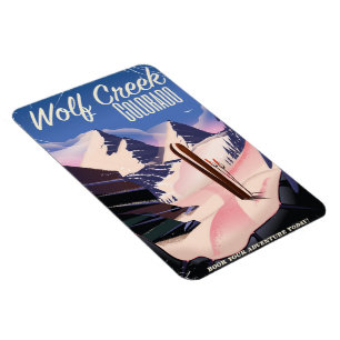 Wolf Creek Colorado Ski poster Magneet